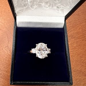 14k Gold Moissanite Ring